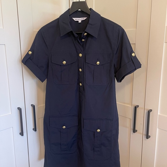 NWOT Veronica Beard Lucca Shift Dress in Navy Size 4 - Picture 8 of 11